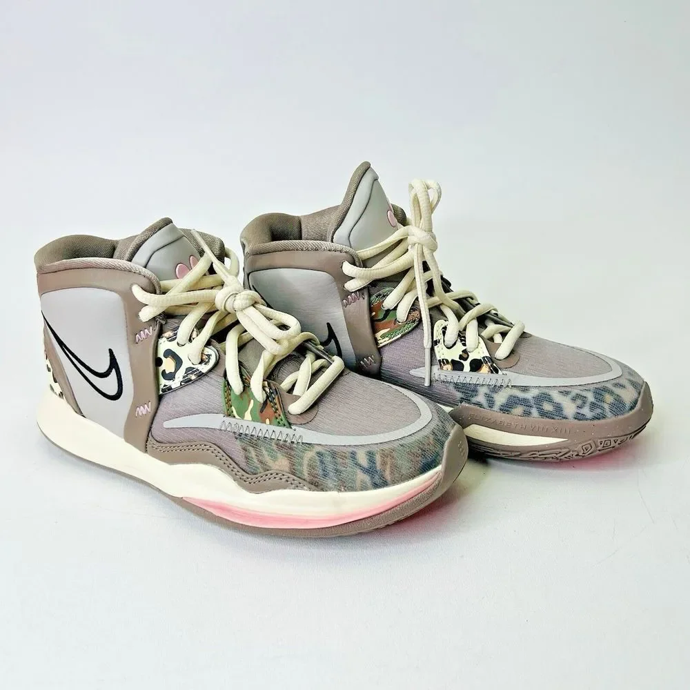 Nike KYRIE INFINITY DD0334-006 (GS) Grade‎ School LEOPARD CAMO Size 3.5Y